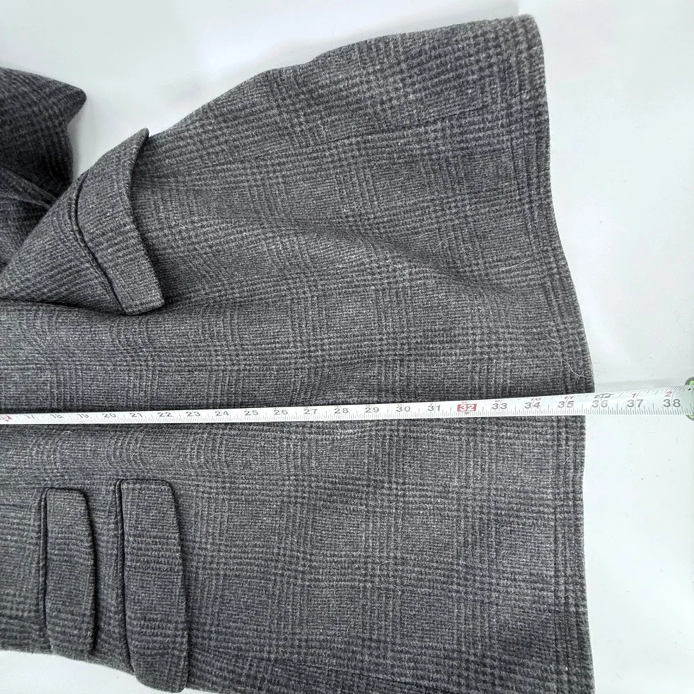 Banana‎ Republic Men's Gray Plaid Wool Blend Blazer Sport Coat Jacket